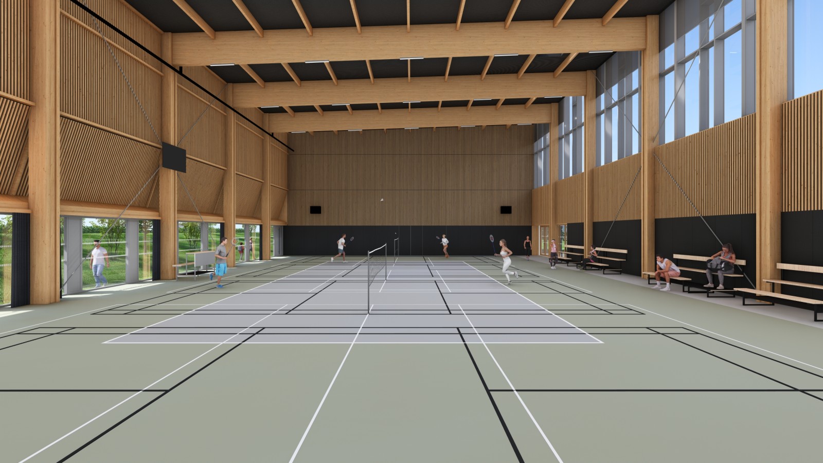 LBLF Architectes - Complexe sportif et polyvalent Tiffauges 85