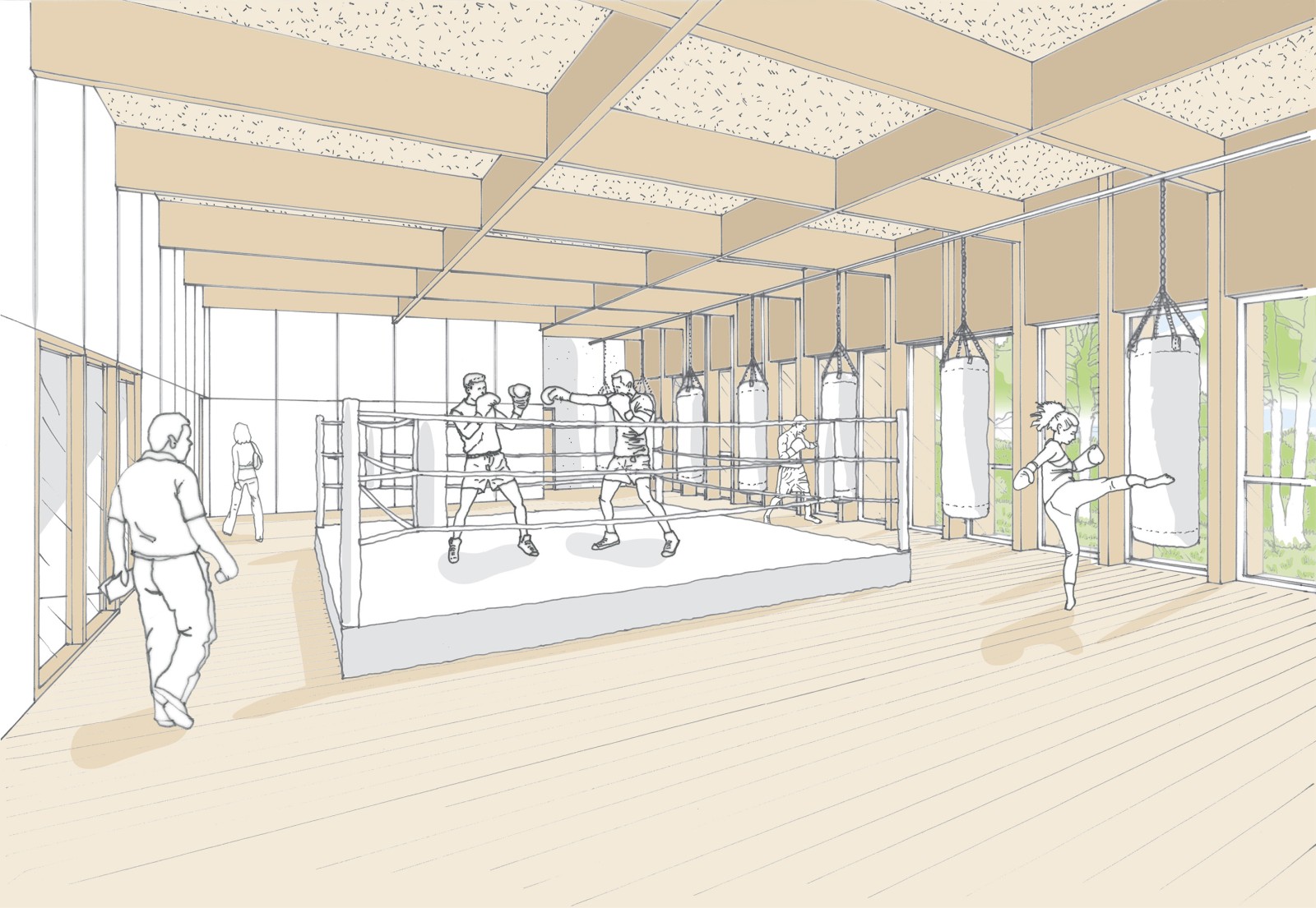 LBLF Architectes - Complexe sportif Saint Sébastien sur Loire 44