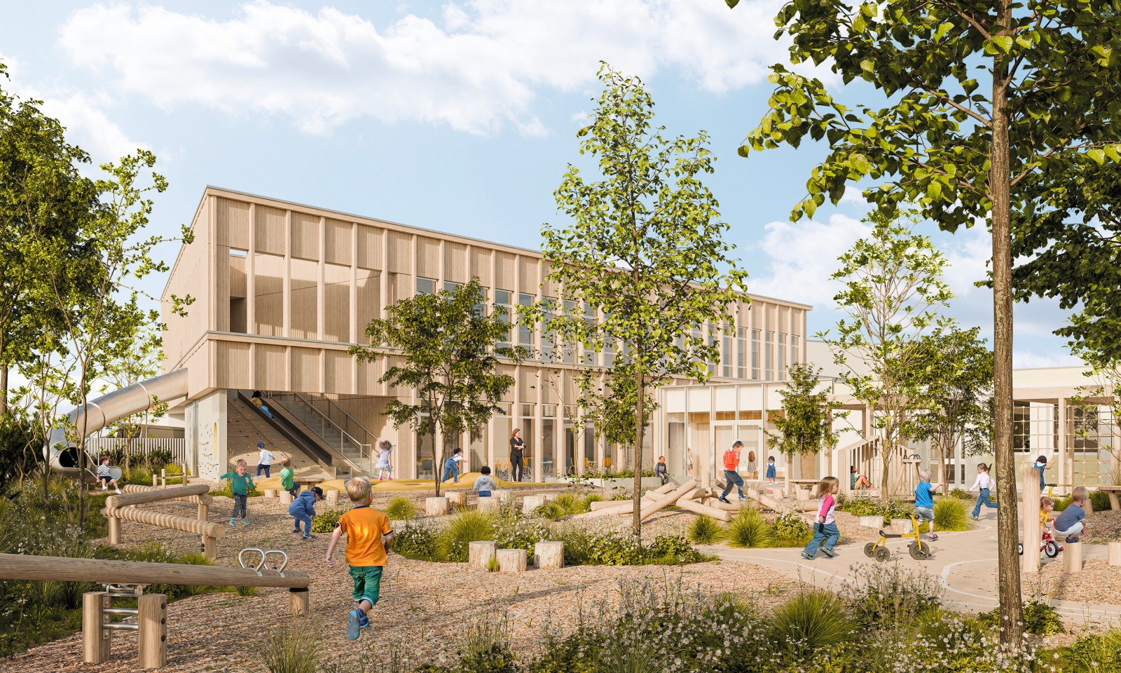 LBLF Architectes - Extension d'un groupe scolaire Les Sorinières 44