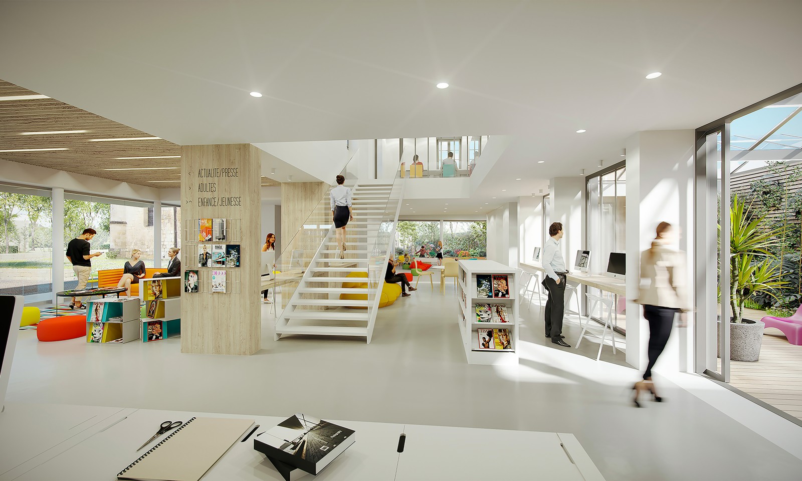 LBLF Architectes - Médiathèque Echillais 17