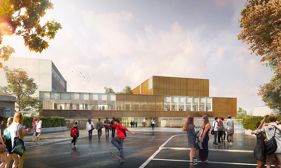 lblf architecte Collège 600 La Roche sur Yon 85