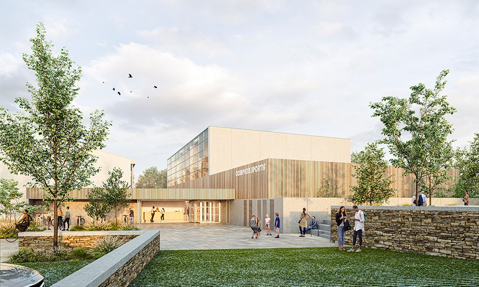 lblf architecte Complexe sportif et polyvalent Tiffauges 85