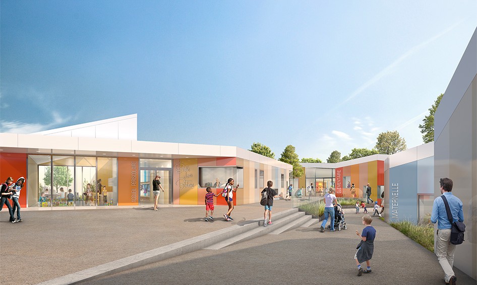 lblf architecte Groupe scolaire Aizenay 85