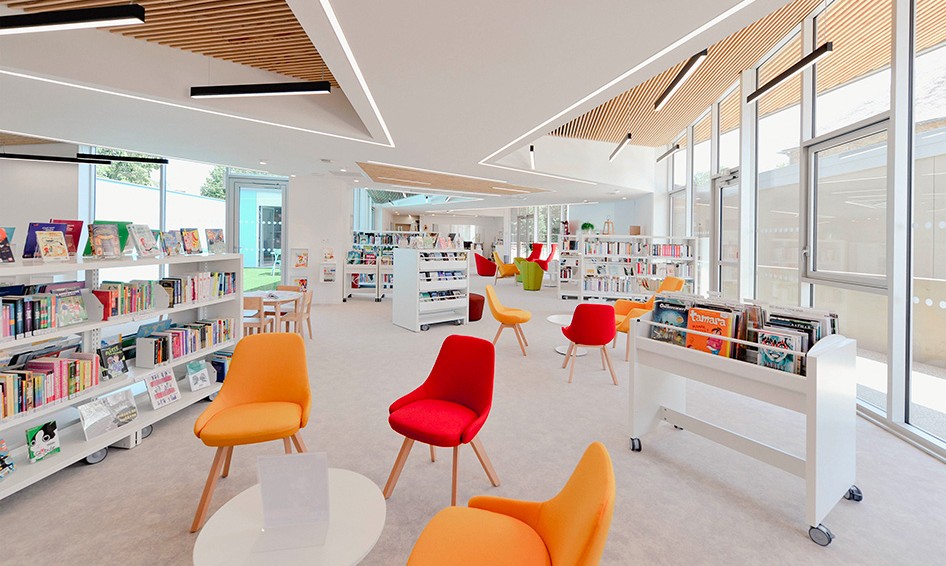 lblf architecte Médiathèque et espace culturel Saint Denis la Chevasse 85